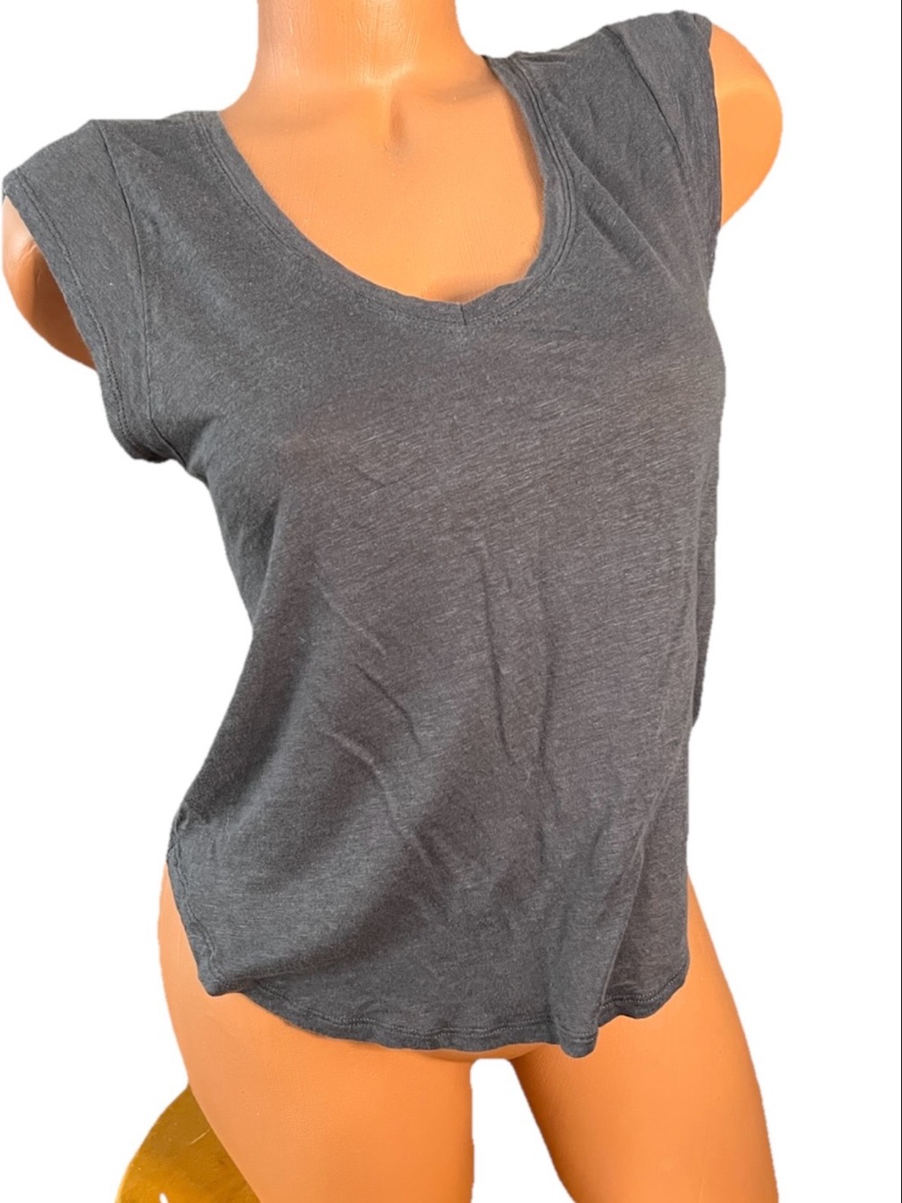 Express Women's Gray Muscle Tee XS Linen